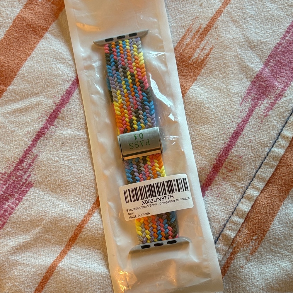 Multicolor Braided Watch Band
